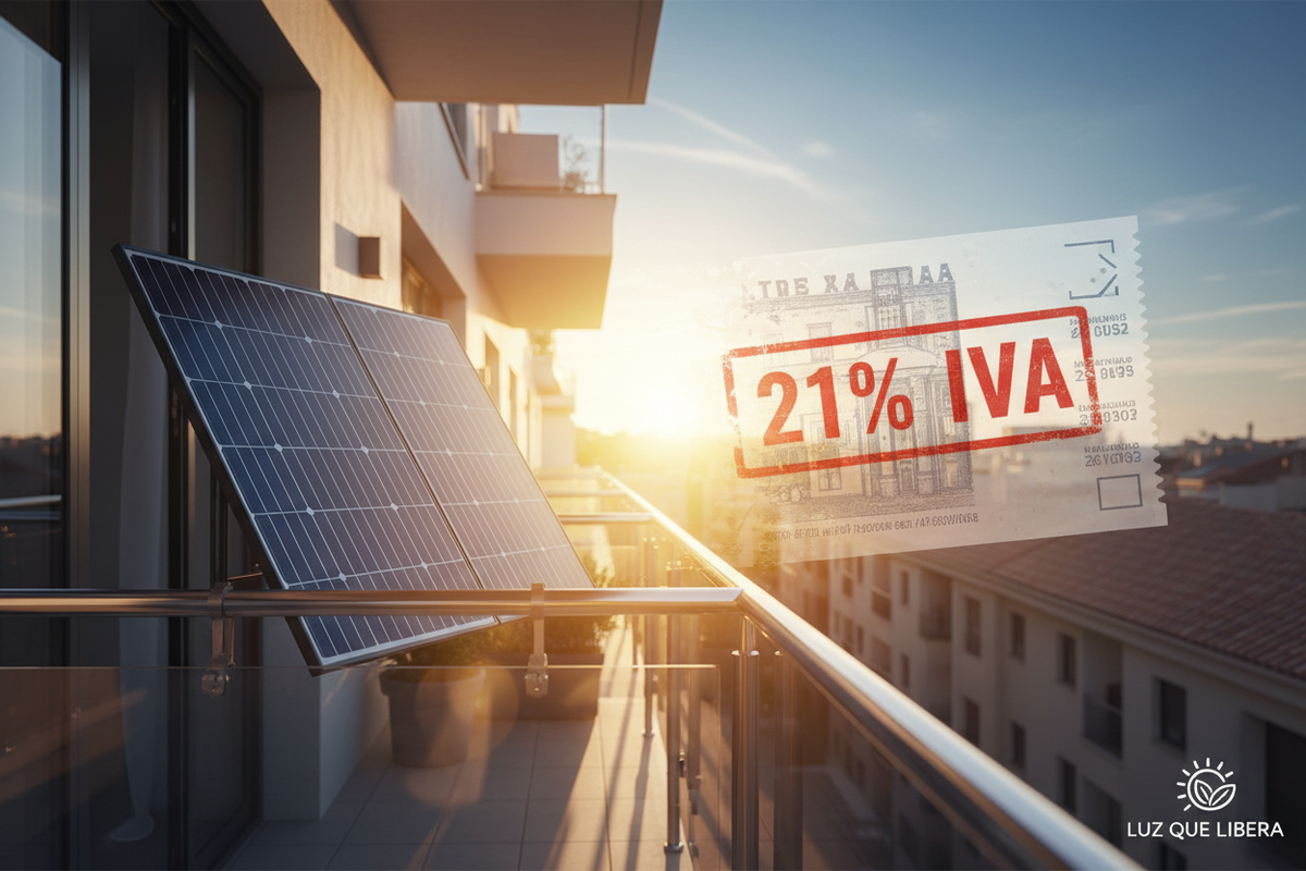 El IVA de la luz vuelve al 21% en junio de 2026: cómo blindarte con energía solar
