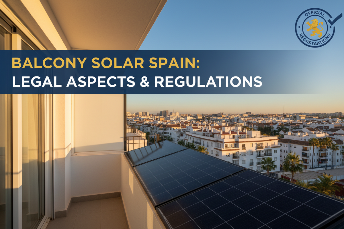 Kit solar para balcón: aspectos legales, registro y normativa en España