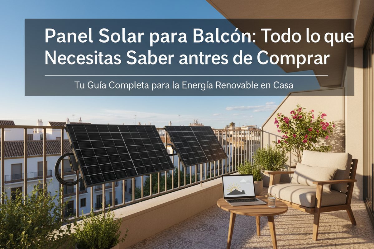Panel Solar para Balcón: Todo lo que Necesitas Saber antes de Comprar