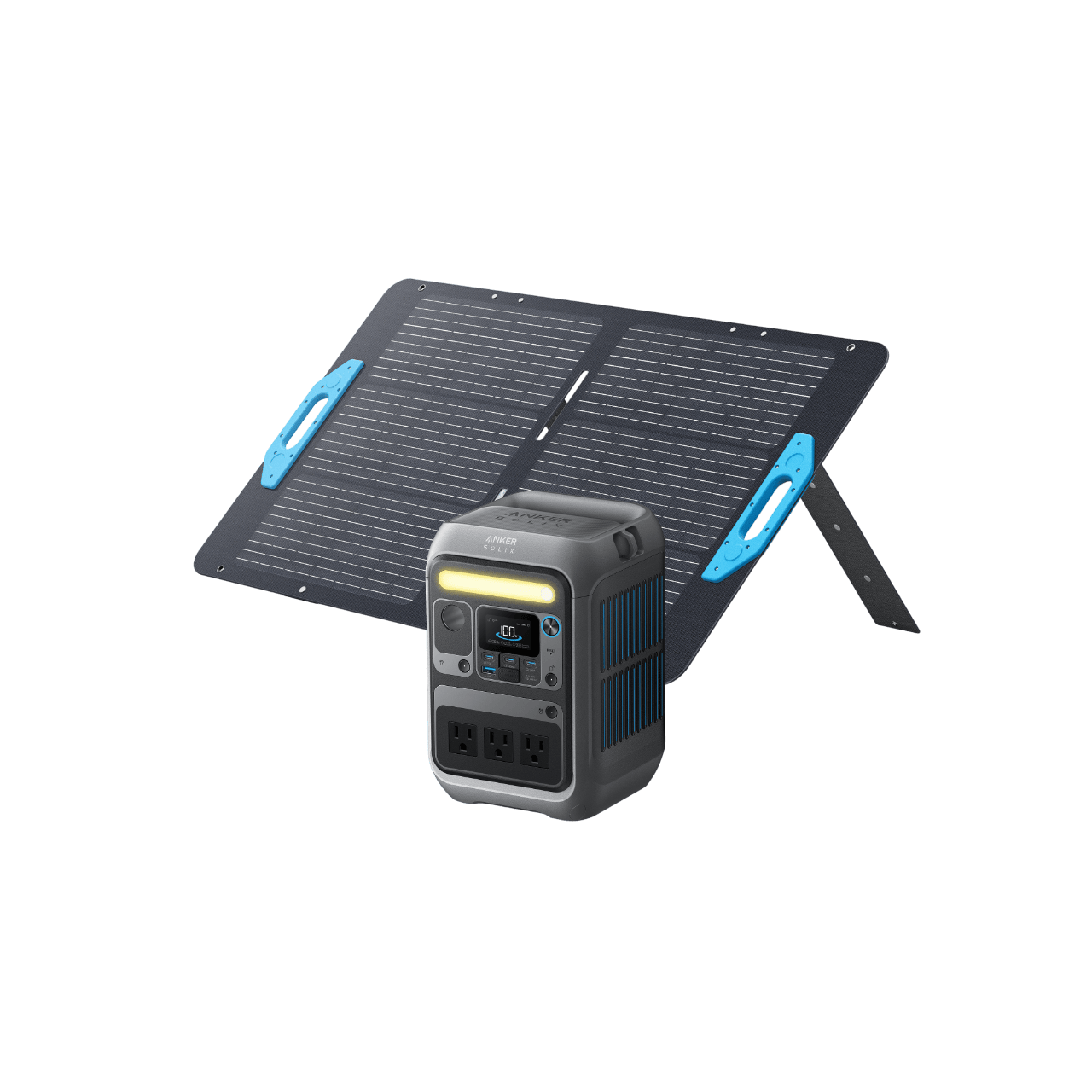 Anker SOLIX C300 pantalla y panel de control