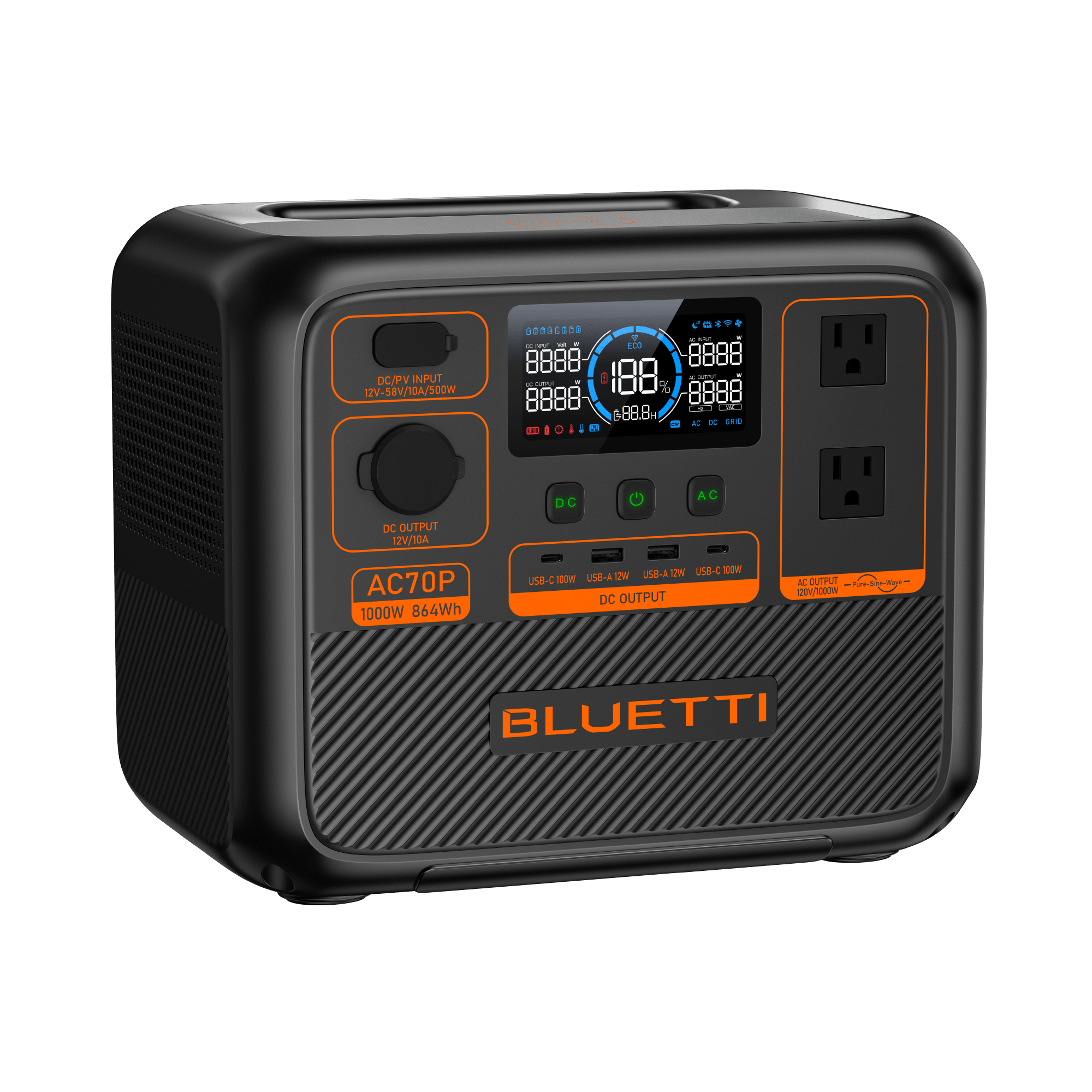 BLUETTI AC70P modo Power Lifting