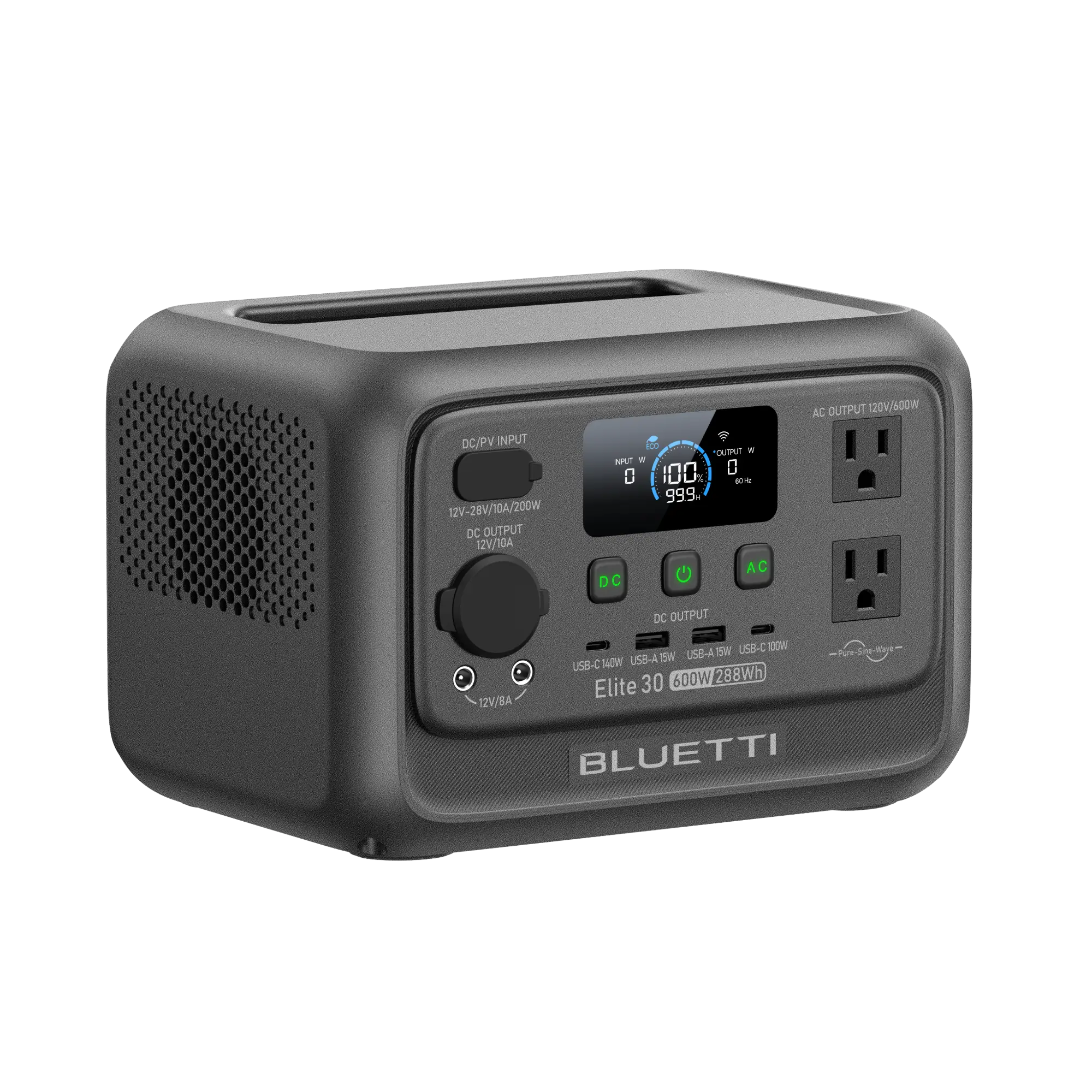 BLUETTI Elite 30 V2 diseño ligero