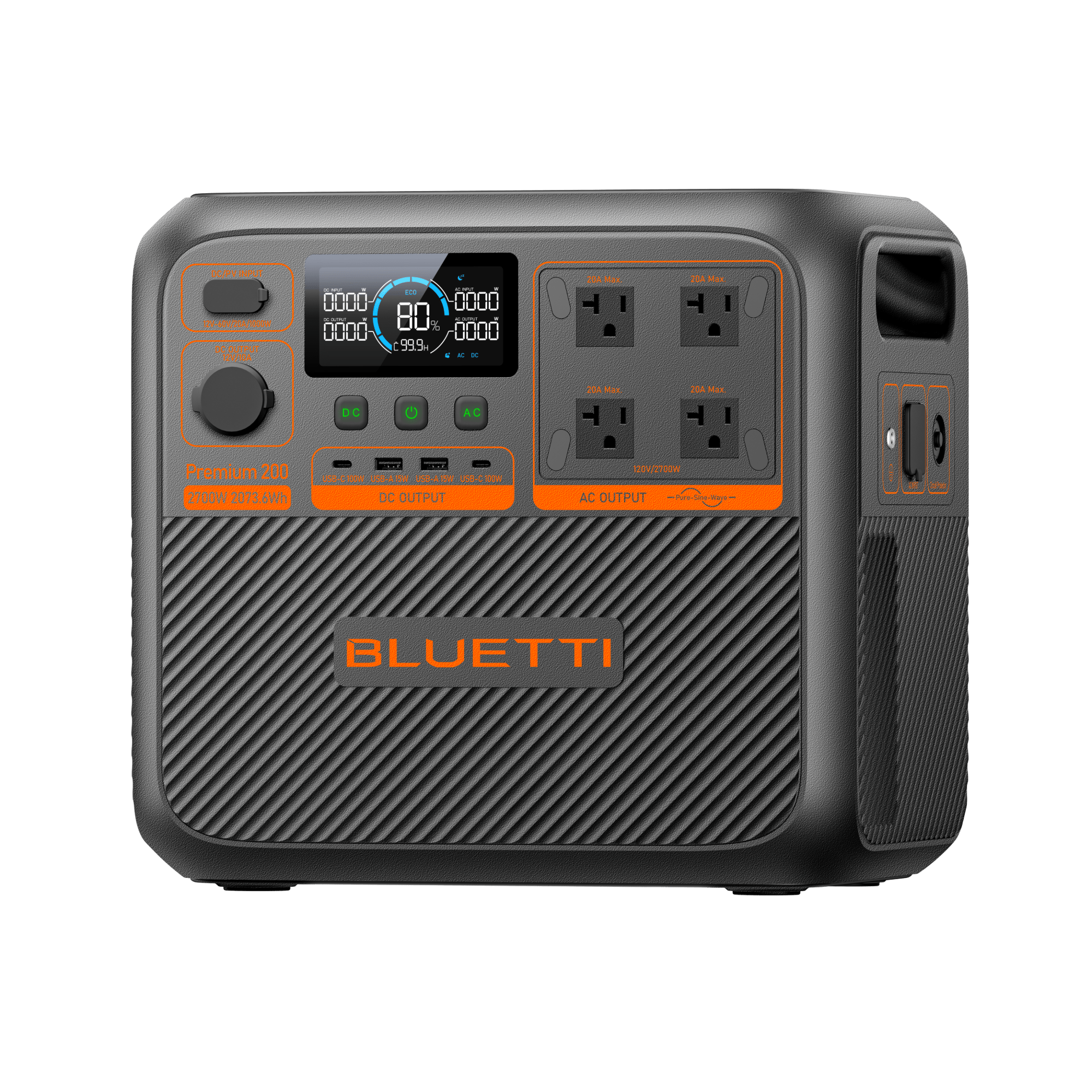 BLUETTI Premium 200 V2 diseño compacto