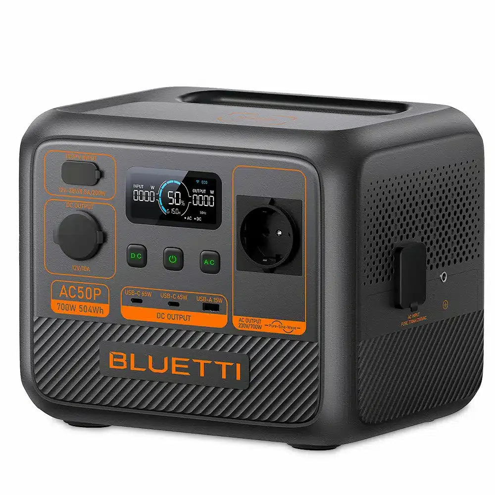 BLUETTI AC50P diseño compacto ligero aventuras exteriores