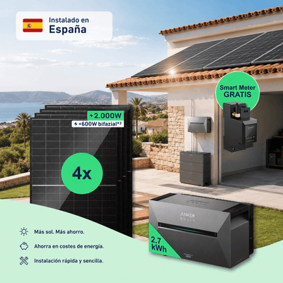 SolFuerza Starter 2000W – Instalación balcón sin obras España