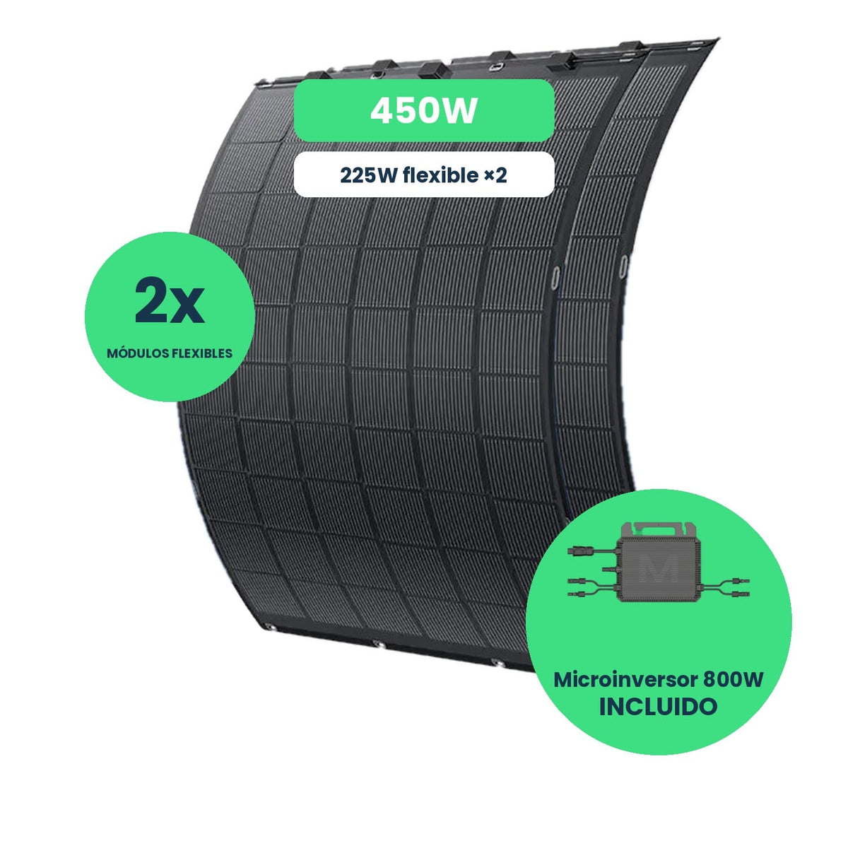 Kit Solar 450W para Autoconsumo | Plug & Play