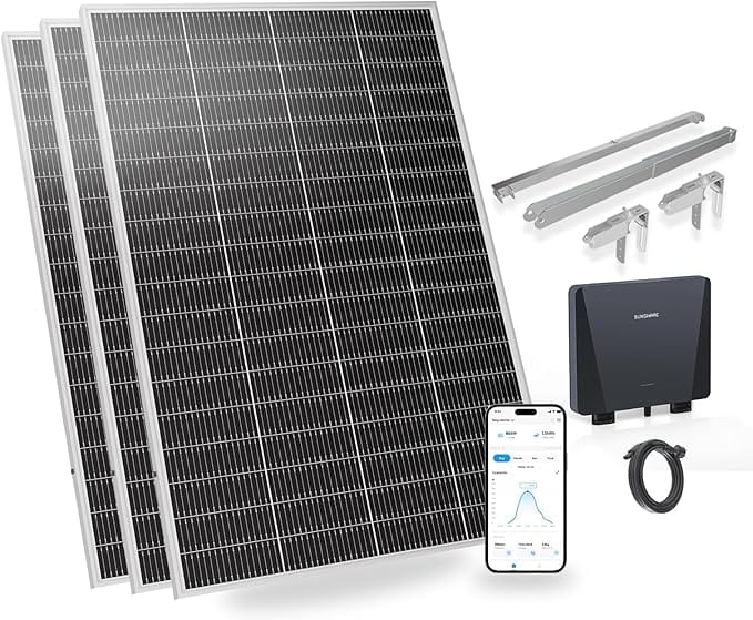 Sunshare Kit Solar Balcón Ray Lite 200W–1200W | Instalación 5 Minutos
