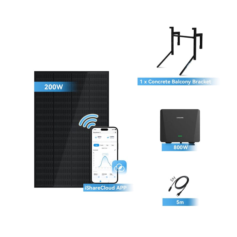 Panel Solar Ray Lite 200W balcón Sunshare compacto